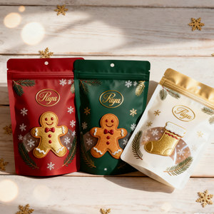 Bolsas de Embalaje de Alimentos Reutilizables con Cierre Doypack, Bolsas de Pie con Cierre, Laminadas, de Plástico, con Lámina Metálica, de Grado Alimenticio, para Frutas - Product Image 6