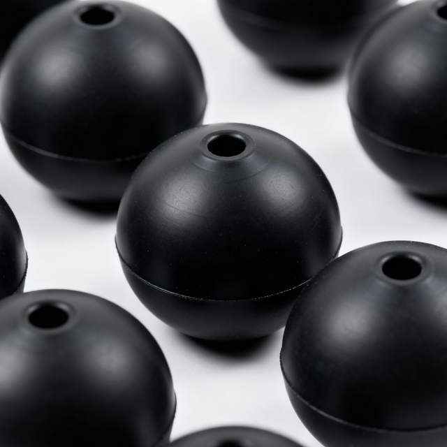 Abrasion-Resistant Solid Rubber Cleaning Balls for Concrete Pump & Industrial Pipelines