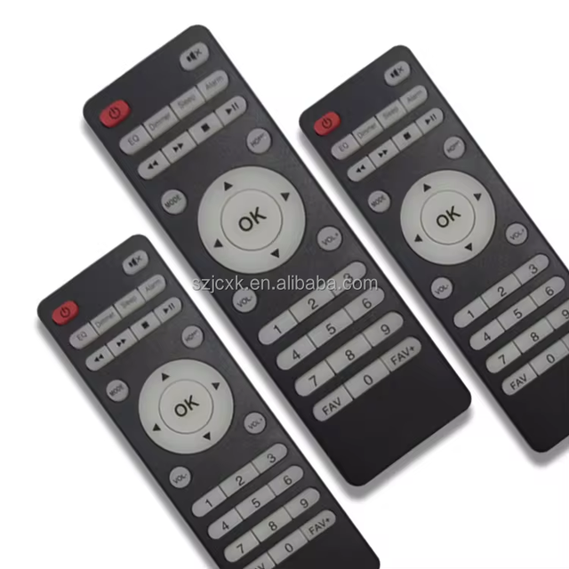 OEM ODM Custom 12Keys IR Remote Control RF Wireless Communication Supports Speed Control for Android TV Remote Control