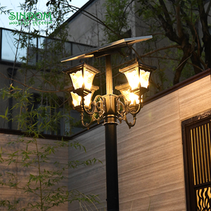 Farola <span class=keywords><strong>Solar</strong></span> LED de Estilo Europeo, Impermeable IP54, para Exteriores, Poste Alto, para Jardín, Zona Residencial, Paisajismo - Product Image 2