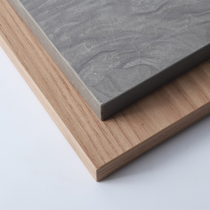 Pannello <span class=keywords><strong>in</strong></span> Compensato con Struttura Stabile e Doppia Texture <span class=keywords><strong>Legno</strong></span> Grigio per Ristrutturazioni Commerciali, Postazioni di Lavoro per Uffici e Uso Residenziale - Product Image 1