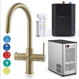 Rubinetto per acqua calda istantanea sottobosco 3 4 5 rubinetto per bollitura satinato in oro satinato <span class=keywords><strong>rubinetti</strong></span> per rubinetto filtrato bollito - Product Image 1