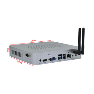 2026 ELSKY Hot Sale HD4001 DDR3 RAM Thin Client Computer Skylake I3-6100U Dual Core 2.0GHz Desktop PC for Business Dual LAN COM