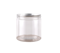 Pot à épices hermétique transparent en plastique PET 10oz 16oz pour le stockage des aliments-pour salade sucre collation bonbons biscuit chocolat stockage
