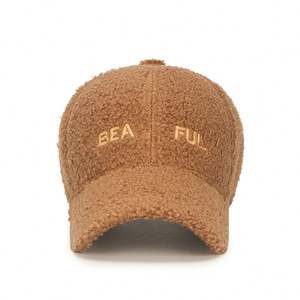 Baseball <b>Caps</b> Adjustable Teddy Fleece Sport <b>Cap</b> <b>Winter</b> Sherpa Hat for Women Men - Product Image 2