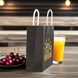 Bolsa de Papel Kraft Compostable Personalizada de 12 oz con Refuerzo Lateral para Café para Llevar, Bebidas y Envíos - Product Image 3