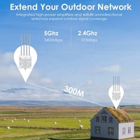 Extensor WiFi WAVLINK AX3000 WiFi6 Punto de acceso inalámbrico al aire libre de doble banda IP67 Repetidor de enrutador WiFi