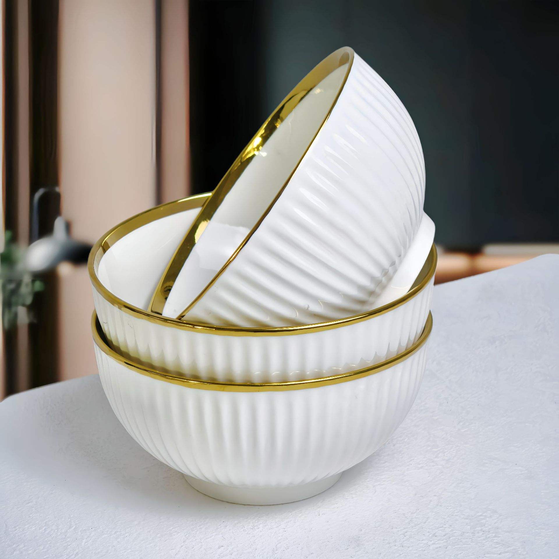 8 inch gold edge yamada bowl-24 pcs box