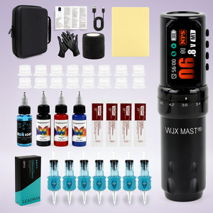 Kit de <span class=keywords><strong>tatouage</strong></span> <span class=keywords><strong>sans</strong></span> <span class=keywords><strong>fil</strong></span> professionnel permanent avec stylo à course réglable pour débutants - Product Image 1