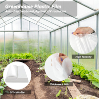 Film PO transparent anti-goutte, résistant aux UV, à diffusion de lumière, 6 mil, pour serres et jardins