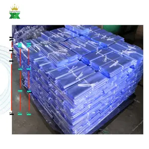 Kunden spezifisch bedruckte Klar folien verpackung Transparente Vinyl-Schrumpf folien verpackung PVC-Rollen rohr folie