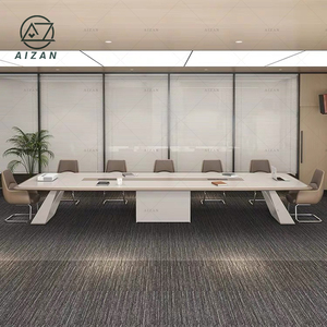 Grande ufficio moderno di lusso mobili minimalisti tavolo di riunione rettangolare per la negoziazione del consiglio per sale conferenze - Product Image 3