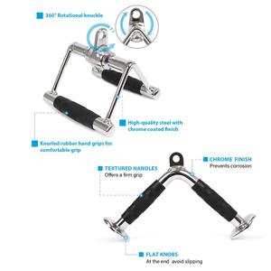 Triceps Rope LAT Pull Down <strong>Bar</strong> <strong>V</strong> <strong>Bar</strong> with Rotation <strong>V</strong>-Shaped <strong>Bar</strong> Cable Machine Accessories - Product Image 2