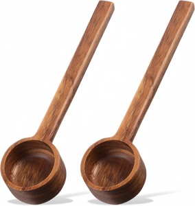 Cucchiaio dosatore per caffè con manico lungo in legno, cucchiaio da tavola, misurino per caffè macinato, cucchiai lunghi in legno per barattoli e contenitori profondi - Product Image 1