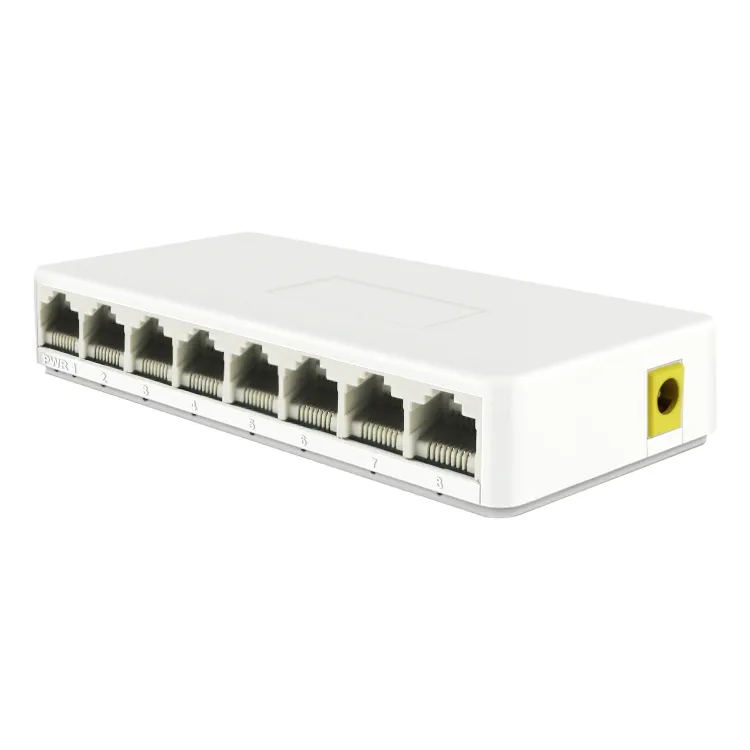 Factory Price Network Switch OEM ODM Mini Office Use For Computer 8 Port 100M Ethernet Optical Fiber Network Switch