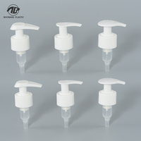 Bomba Dosificadora de Crema y Loción de Plástico con Resorte Izquierdo y Derecho, 24mm 28mm, Precio de Fábrica al Por Mayor, Personalizable para Botellas
