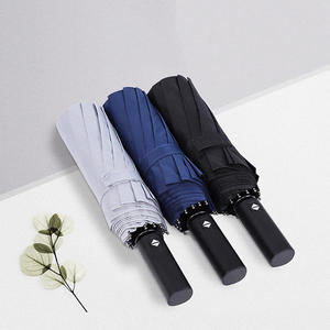 Paraguas Automático con Protección UV y Revestimiento <span class=keywords><strong>de</strong></span> Pegamento Negro, Resistente al Viento, Plegable en 3 Secciones, para Sol y Lluvia, Ideal para Viajes - Product Image 4