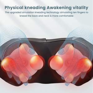 Masseur électrique Shiatsu de cou et d'épaule de vente chaude avec le vibrateur et le masseur électronique de corps de contrôle de pétrissage - Product Image 4