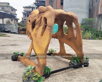 Squelette de tête de dinosaure, porte de passage, réplique de crâne de T-Rex, H2.4m pour décorations de parc