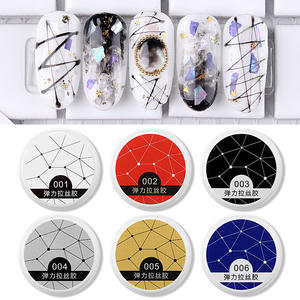 美甲蜘蛛凝胶设计绘画紫外线指甲油超强弹力胶水涂鸦易画金属画 - Product Image 3