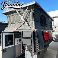 Camper de Caminhão de Alta Qualidade em Fibra de Vidro/Alumínio com Teto Duro para Pickups de Tamanho Completo, Caixas de Armazenamento com Fechadura 3