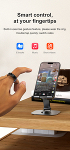 Anillo Inteligente R13 con Pantalla Táctil, Interacción Multimodal a la Extremidad de tus Dedos, Monitoreo de Salud, Caja de Carga Remota para Fotos - Product Image 5