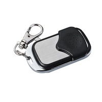 433,92 MHz RF Control remoto inalámbrico Metal automático puerta de garaje de coche 4 botones LED código de aprendizaje 12V ABS transmisor duplicador