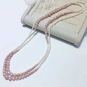 Collier tendance WENCHI à changement de couleur progressif, couleur bonbon, chaîne de perles portable, accessoire pour pull, 450g - Product Image 6