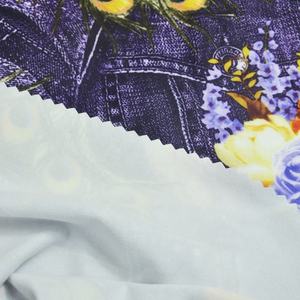 قماش حرير 95% ، نسيج حرير ، 5% بولي سبانديكس 100D + 20D, قماش حرير مضلع ، طباعة رقمية ، قماش تريكو - Product Image 6