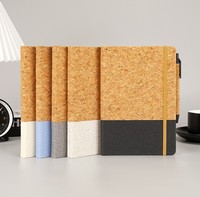 Carnet de notes promotionnel en tissu PU et liège 2025, couverture rigide, écologique, cadeau d'entreprise