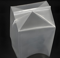 Sacs plats et sacs de doublure intérieure en LDPE/PE de qualité alimentaire, durables et thermoscellables, avec option de logo personnalisé pour la production de produits surgelés frais