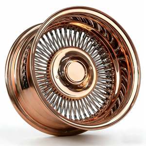 Jantes à rayons chromées dorées de 20, 22, 24 pouces, 72, 100, 120, 144, 150 rayons, pour berlines de luxe Chrysler 300, Crown <span class=keywords><strong>Victoria</strong></span>, jantes personnalisées - Product Image 2