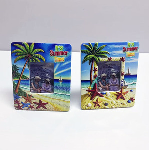 All'ingrosso 3D goffrato 1x2 pollici Design personalizzato Mini cornice per foto in ceramica con cartone - Product Image 6