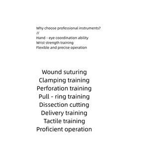 Manequim laparoscópico avançado para simulação Treinamento Forceps curvo dissecando tesouras Instrumentos cirúrgicos para médicos - Product Image 5