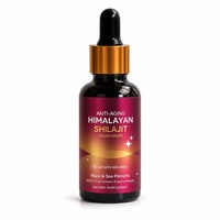 Gouttes de Shilajit Naturel de l'Himalaya pour l'Énergie, la Concentration et la Vitalité des Adultes, Extrait de Maca 10:1, Sans Gluten, Végétalien, Certifié GMP, Marque Privée