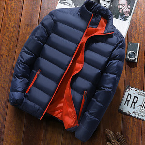 Veste d'<span class=keywords><strong>hiver</strong></span> épaisse en coton rembourré pour <span class=keywords><strong>homme</strong></span>, col montant, cardigan, veste d'extérieur en coton rembourré, <span class=keywords><strong>manteau</strong></span> décontracté, chaud - Product Image 3