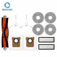 Brosse rotative, brosse latérale, filtre HEPA, chiffon de nettoyage compatibles avec les robots aspirateurs Xiaomis X20 Max, X20 Pro, X20 Plus, X20+, X10 Plus