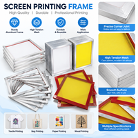 Cadre d'impression sérigraphique en aluminium et bois, 20x24 pouces, conception personnalisée, maille jaune et blanche, pour imprimante sérigraphique