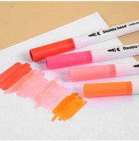 Ensemble de 12 marqueurs d'art à double pointe en feutre pour adultes et enfants - Stylos pinceaux pour la calligraphie et l'aquarelle