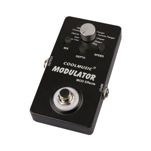 Pédale d'effets numériques pour guitare électrique et basse MOD, boîtier en acier inoxydable, True Bypass, 11 fonctions d'effets pour A-ME01 - Product Image 5