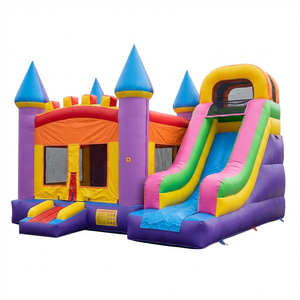 Gran Oferta: Castillo Hinchable de PVC de Alta Resistencia con Tobogán, Equipo de <span class=keywords><strong>Alquiler</strong></span> para Fiestas, Grado Comercial - Product Image 1