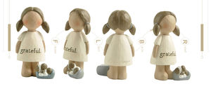 Mini estatueta de anjo de resina para meninas, atacado de 1.69'' - Product Image 6