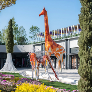 Grande sculpture <span class=keywords><strong>d</strong></span>'<span class=keywords><strong>oie</strong></span> en fibre de verre grandeur nature, statue animale en FRP durable pour la <span class=keywords><strong>d</strong></span>écoration extérieure des centres de villégiature et des jardins - Product Image 4