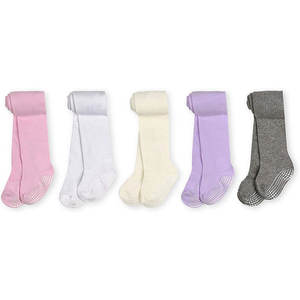 <span class=keywords><strong>Collants</strong></span> en coton avec prise antidérapante Leggings confortables pour bébés tout-petits et enfants Chaussette rose tissée personnalisée pour enfants - Product Image 1