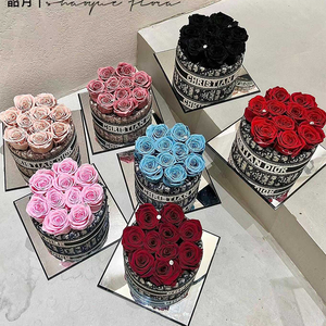 Rosa eterna Día de la madre Rosa preservada caja de regalo acrílica caja eternal preservar rosas flores - Product Image 4