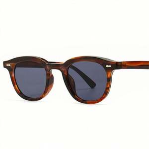 Gafas de Sol Cuadradas Vintage Anti Luz Azul Personalizadas 2023, Gafas de Sol con Marco Pequeño de Leopardo para Hombre y Mujer - Product Image 3