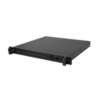 Boîtier de châssis de serveur électronique en aluminium 1U de 19 pouces personnalisé Boîtier d'amplificateur à montage en rack 1U Produit de fabrication de tôle
