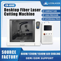 Machine de découpe laser à fibre de bureau légère et économique de 800 W pour la découpe, le marquage et la gravure de bijoux en métal, compatible AI/BMP/PLT, CNC DIY
