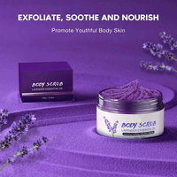 10.6oz 18oz sel de mer graine de fraise blanchissant lavande huile essentielle corps exfoliant romarin infusion beurre de karité sucre gommage
