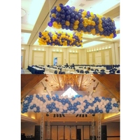 Longue forme goutte mouche filets Latex ballon Net mariage anniversaire célébration fête décoration